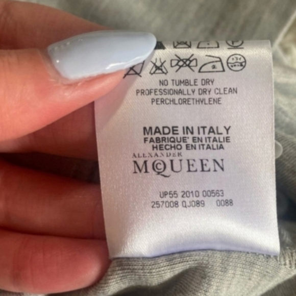 Alexander McQueen Gray T-shirt Dress - Picture 10 of 13